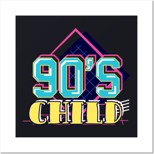 90s Child retro Nineties Posters and Art